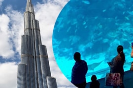 burj khalifa with aquarium tickets